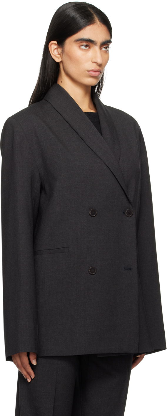 Jakke Loulou de Saison Loulou de Saison Sancia Double-Breasted Blazer Sort | SANCIA, 1