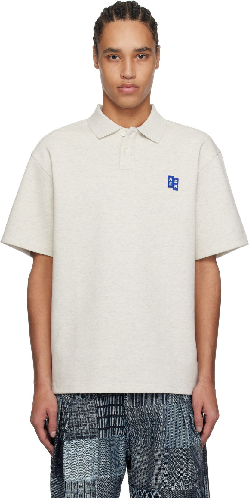 Polo skjorte ADER ERROR ADER error Significant TRS Tag Polo Beige | BO42FYPL0201OT