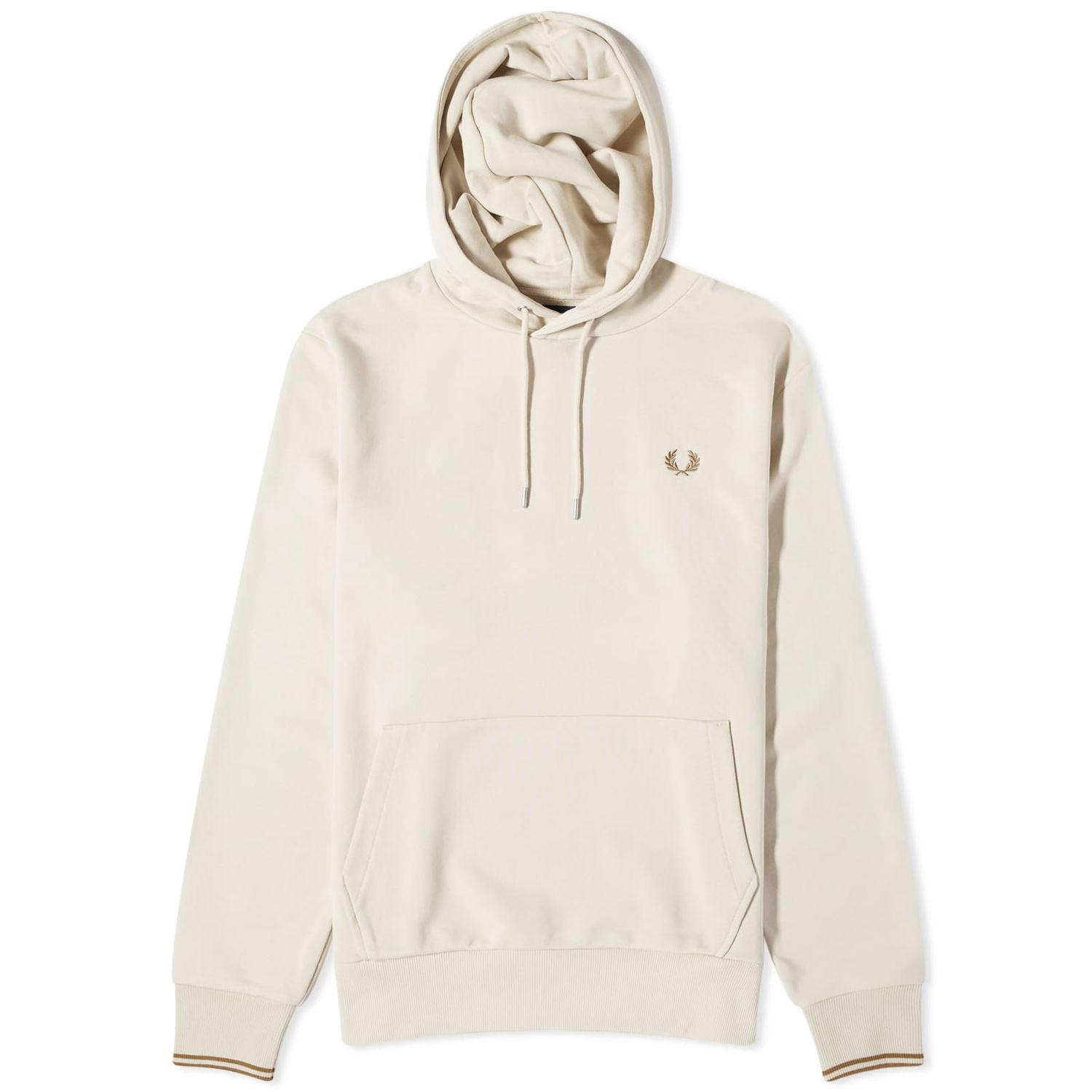 Sweatshirt Fred Perry Tipped Popover Hoodie Beige | M2643-691, 0
