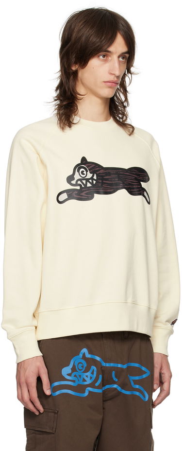 Sweater BBC IceCream ICECREAM Woodgrain Running Dog Sweatshirt Beige | IC24327, 1