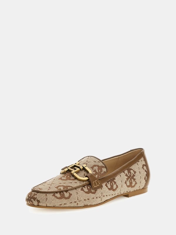 Tøj GUESS Isaac2 4G Logo Loafers Rød | FLJIS2FAL14, 0