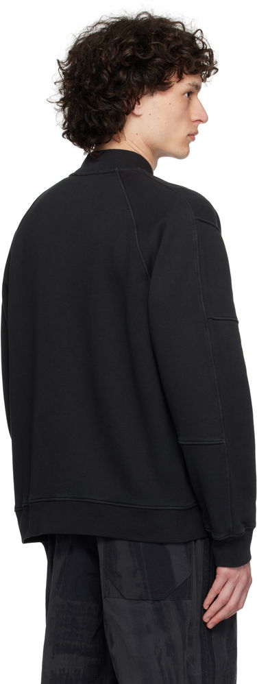 Bomberjakke Stone Island Stone Island Diagonal Fleece Old Effect Bomber Jacket Sort | K1S15 6100034 S0045, 2