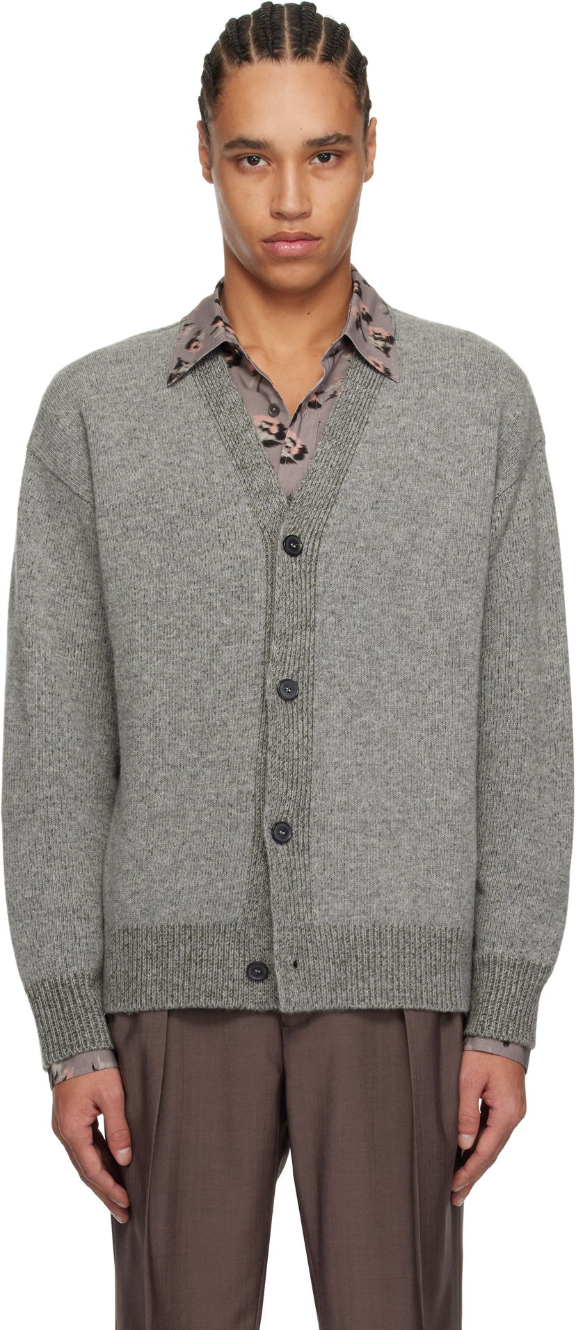 Sweater Paul Smith Paul Smith Button Thru Cardigan Grå | M1R-245Z-P02584-72