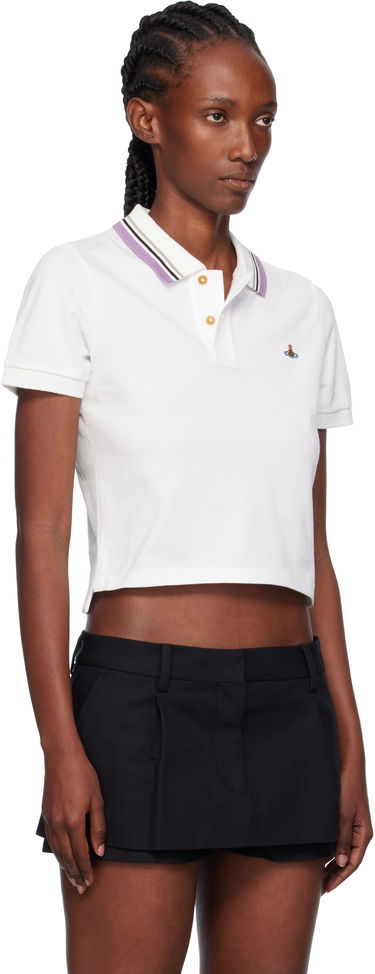 Polo skjorte Vivienne Westwood Vivienne Westwood Mini Classic Polo Hvid | 1H010003-J0009-, 1