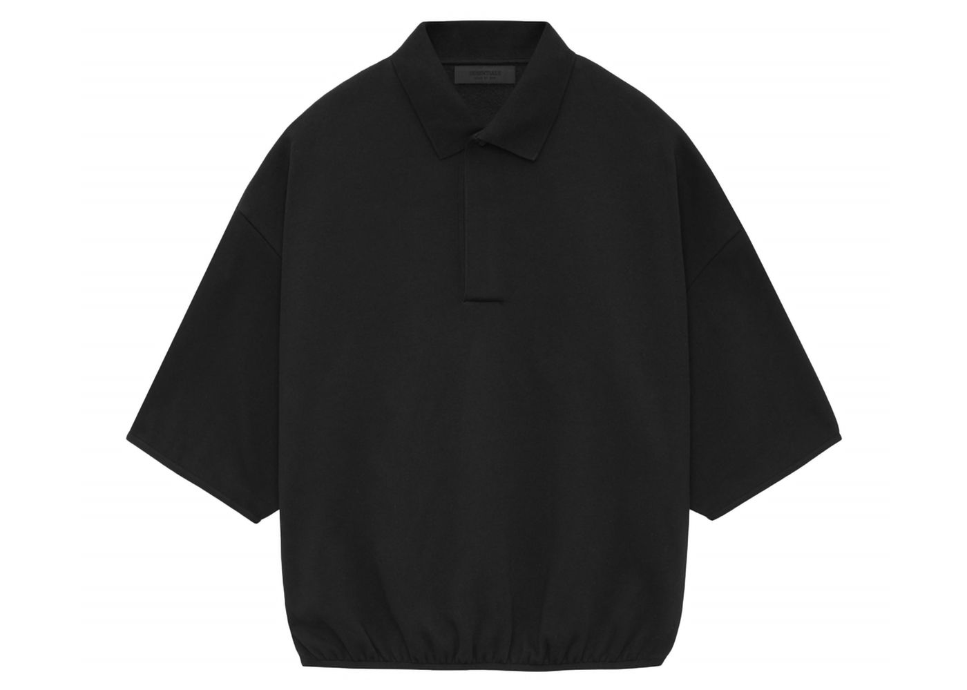 Polo skjorte Fear of God Core Collection 3/4 Sleeve Polo Black Sort | 192SU244400F, 0