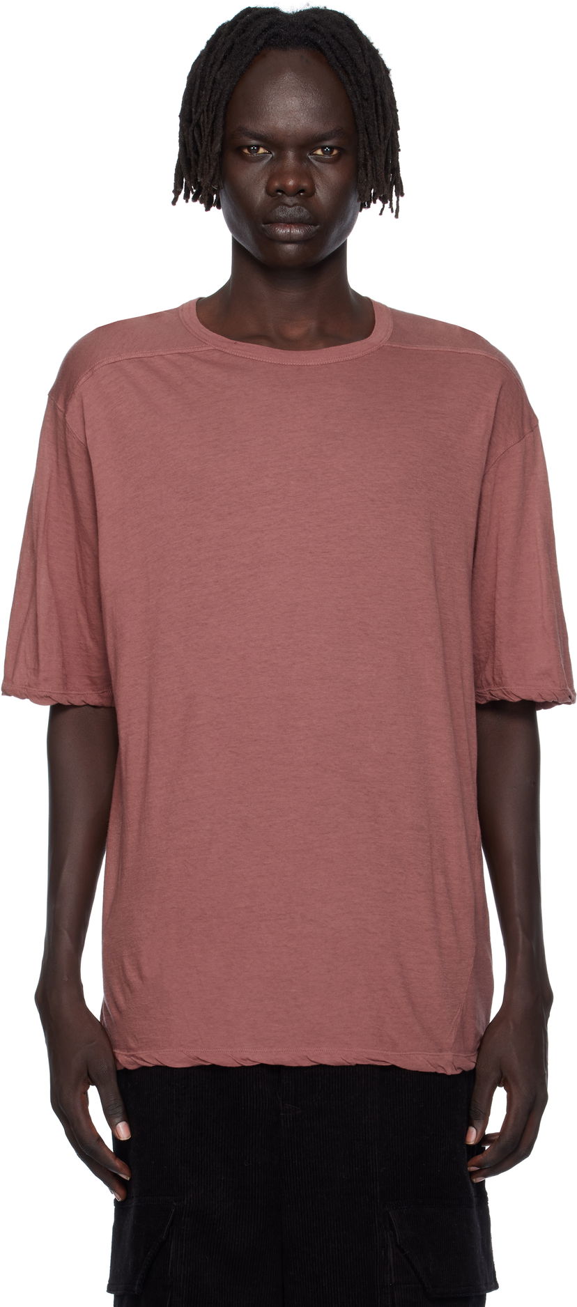 T-shirt Rick Owens Rick Owens Concordians Brad T-Shirt Lyserød | RU02E1232 UC