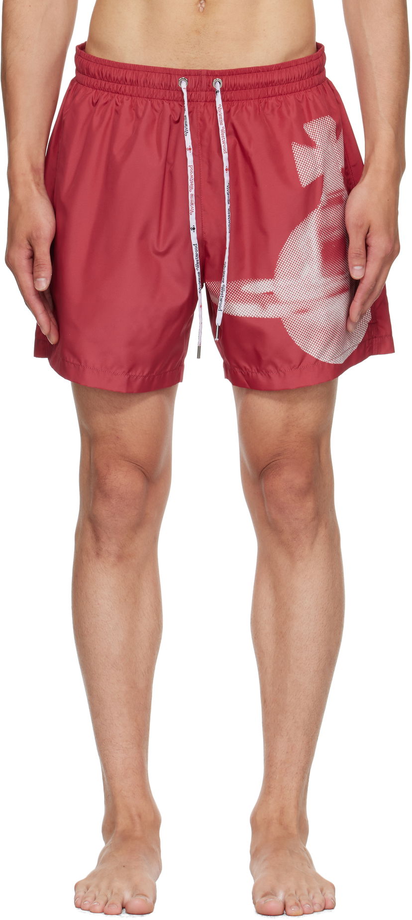 Badetøj Vivienne Westwood Vivienne Westwood Pixel Orb Surf Boxer Swim Shorts Rød | 81010003-W015L-