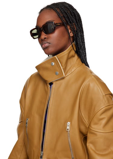 Solbriller Loewe Loewe Rectangular Slim Sunglasses Brun | LW40158I@5152N 192337200236, 3
