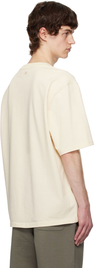 T-shirt AMI AMI Paris Ami de Coeur Patch T-Shirt Beige | HTS055.726, 2