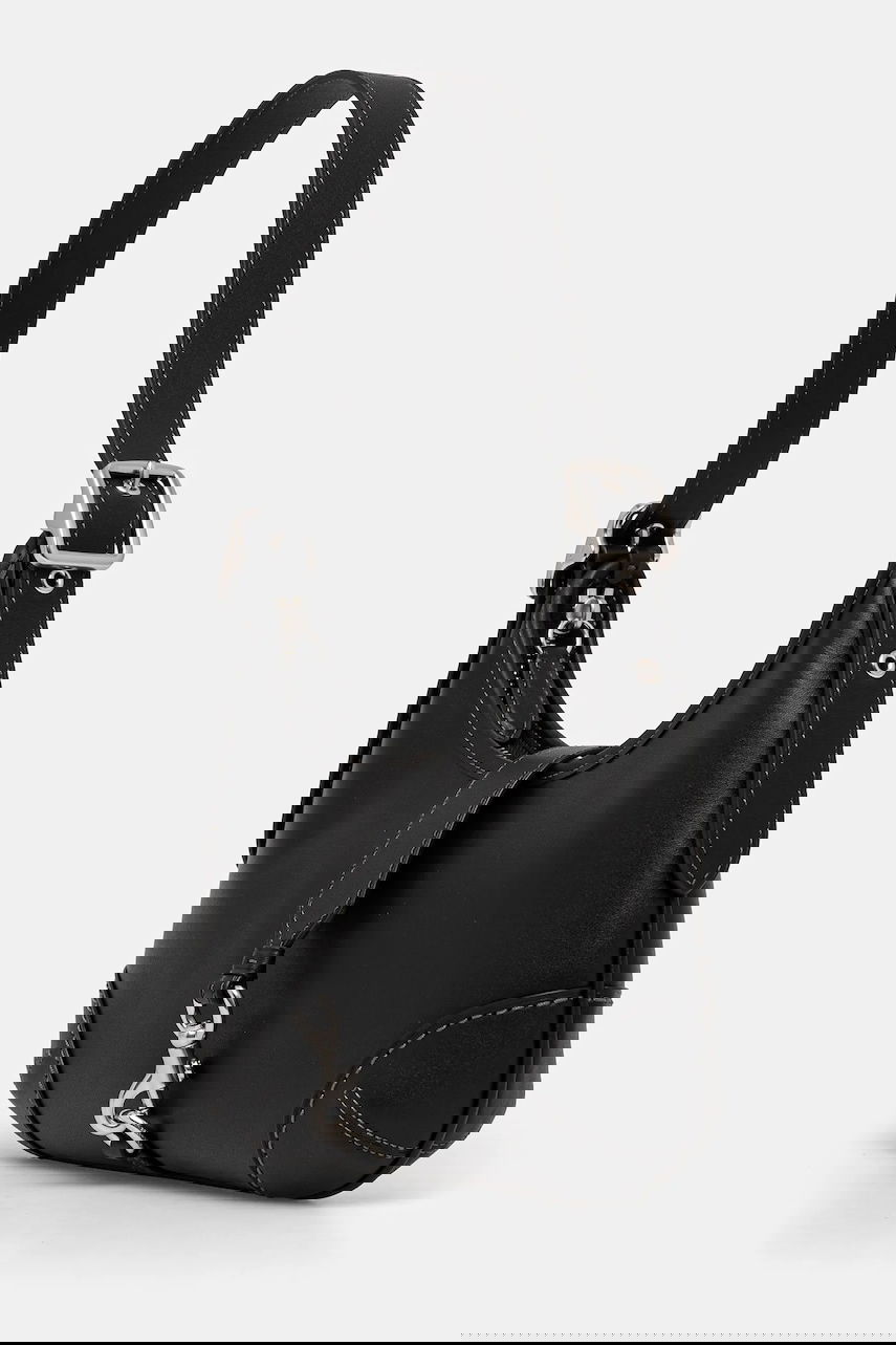 Skuldertaske Coach Hamptons Leather Buckle Shoulder Bag Sort | CW642, 1
