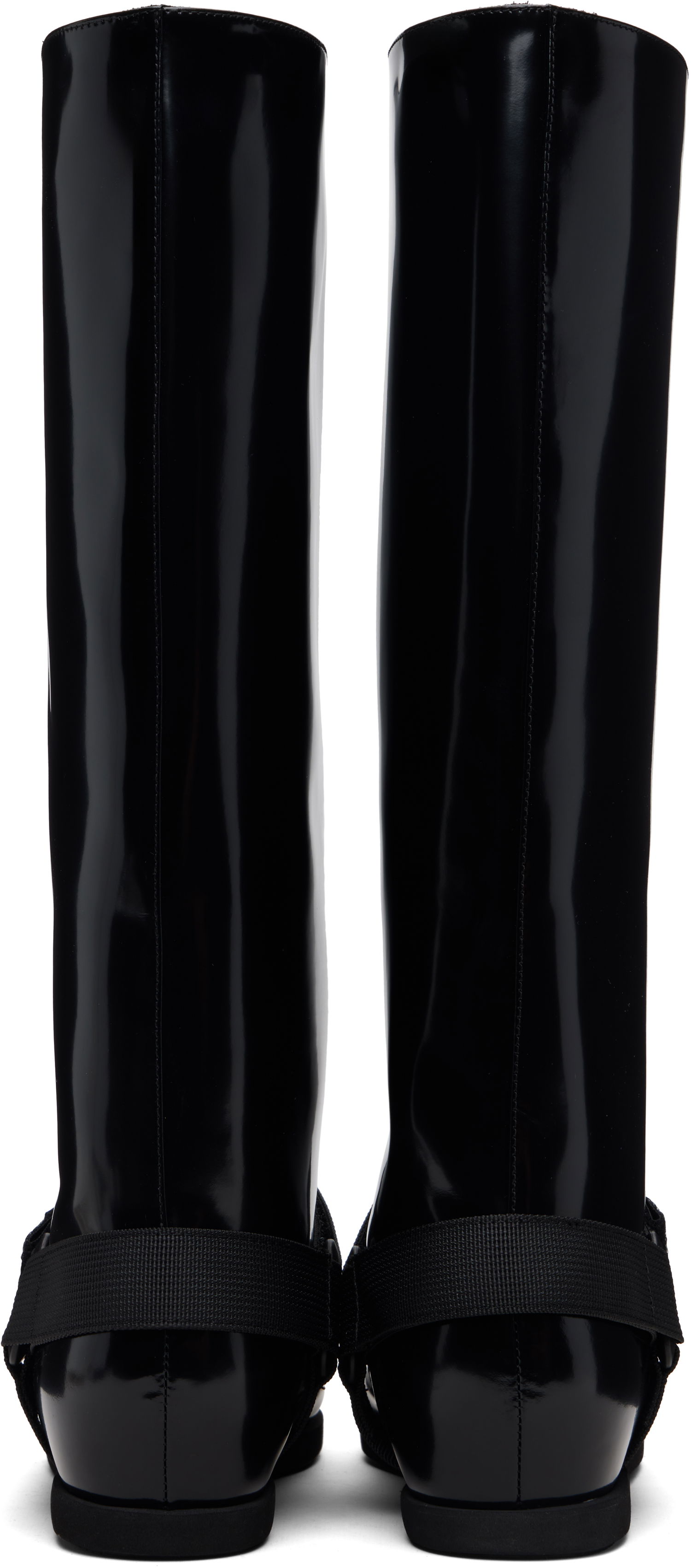Sneakers og sko sacai sacai Belted Tall Boots Sort | 25-08249, 1