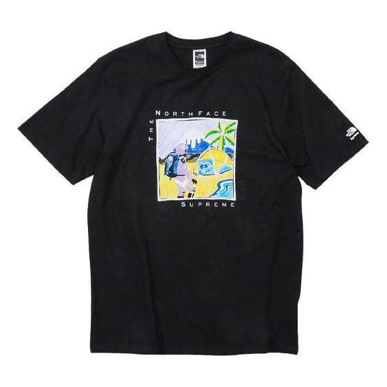 T-shirt Supreme The North Face x Supreme Sketch T-Shirt Sort | SUP-SS22-185