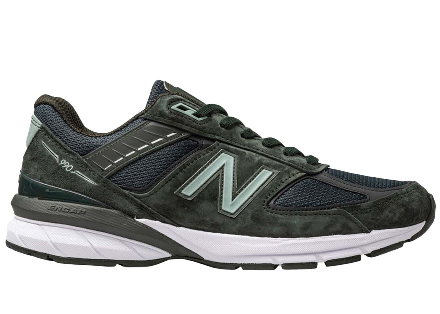 Sneakers og sko New Balance 990v5 Defense Green Sort | M990DC5, 0