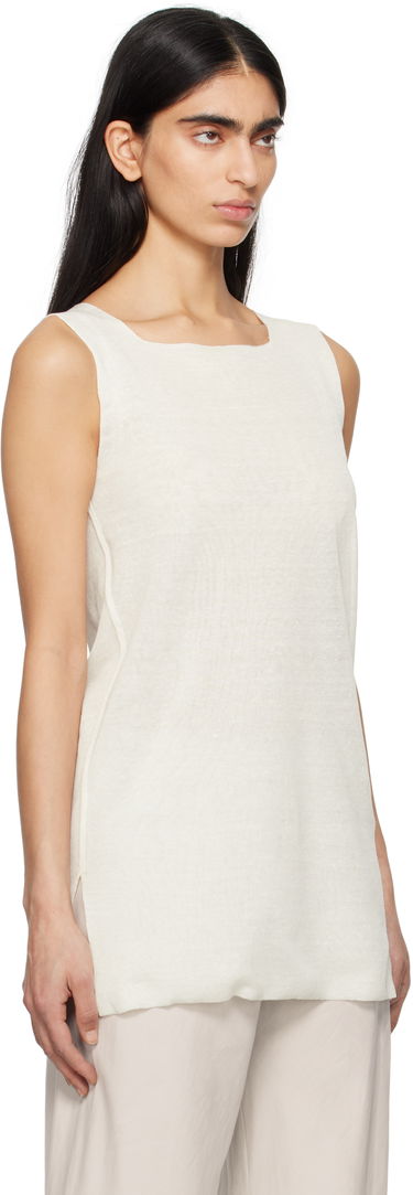 Tanktop The Row The Row Jaylen Square Neck Tank Top Hvid | 8682-Y889, 1