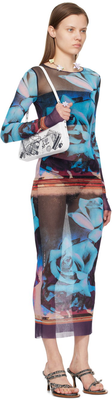 Kjole Jean Paul Gaultier Jean Paul Gaultier Roses Print Maxi Dress Flerfarvet | 24/25-F-RO090-T547-275020, 1