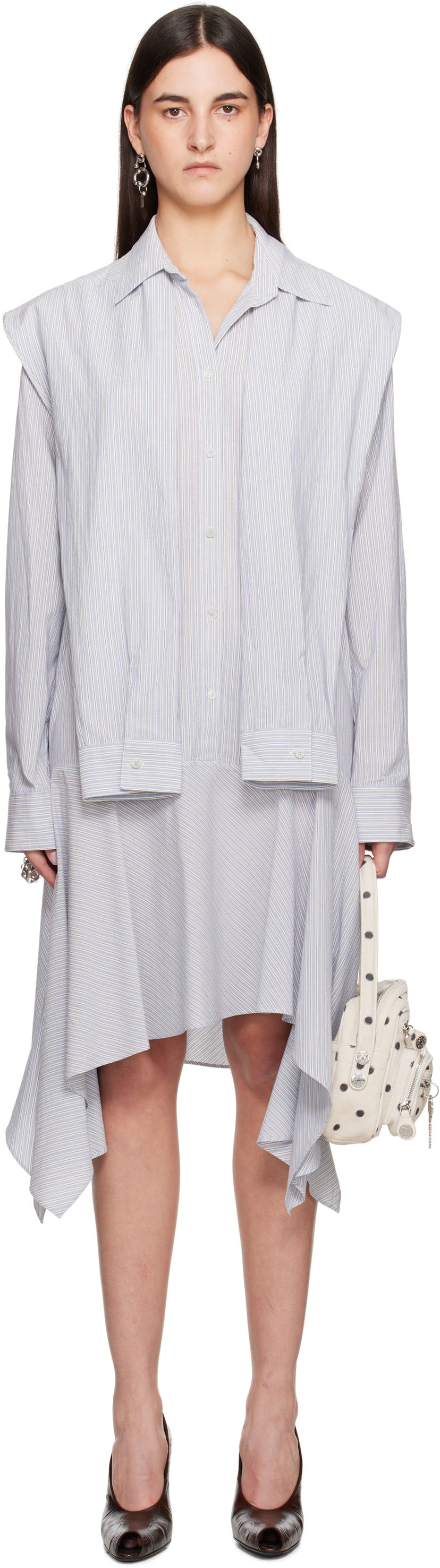 Kjole Acne Studios Acne Studios Layered Midi Dress Blå | A20802-
