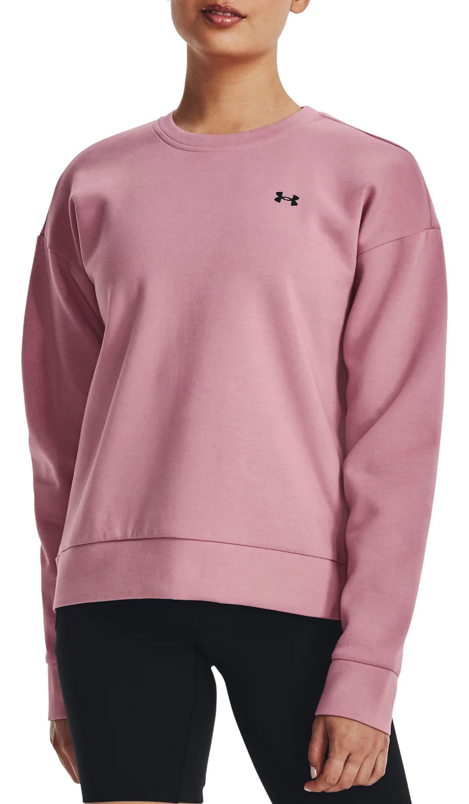 Sweatshirt Under Armour Unstoppable Fleece Crewneck Lyserød | 1379835-697, 0