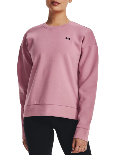 Sweatshirt Under Armour Unstoppable Fleece Crewneck Lyserød | 1379835-697