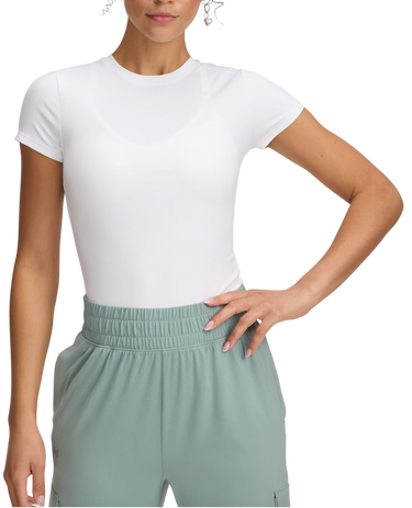 T-shirt Under Armour Meridian Core Fitted Short Sleeve Top Hvid | 6000341-100, 0