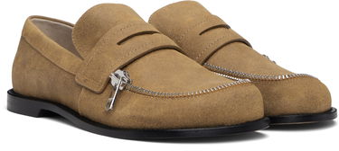 Sneakers og sko JW Anderson JW Anderson Biker Zipper Loafers Brun | MC0001-LA0319, 3