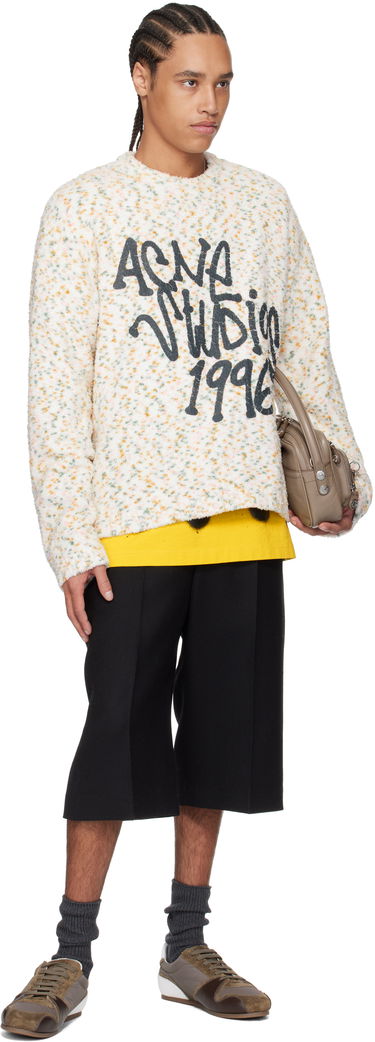 Sweater Acne Studios Acne Studios Printed Logo Knit Sweater Flerfarvet | B60360-, 3