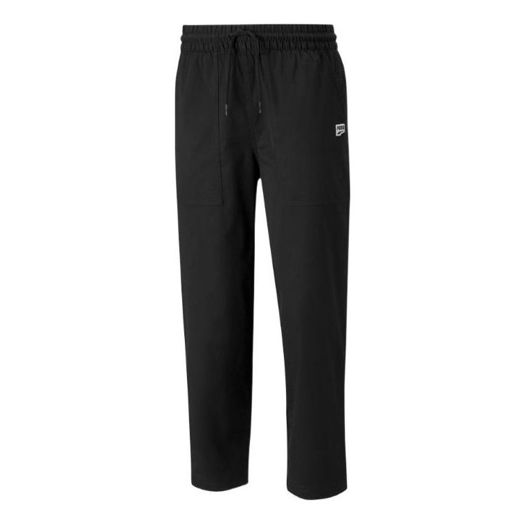 Bukser Puma Downtown Twill Tapered Pants Sort | 535396-01