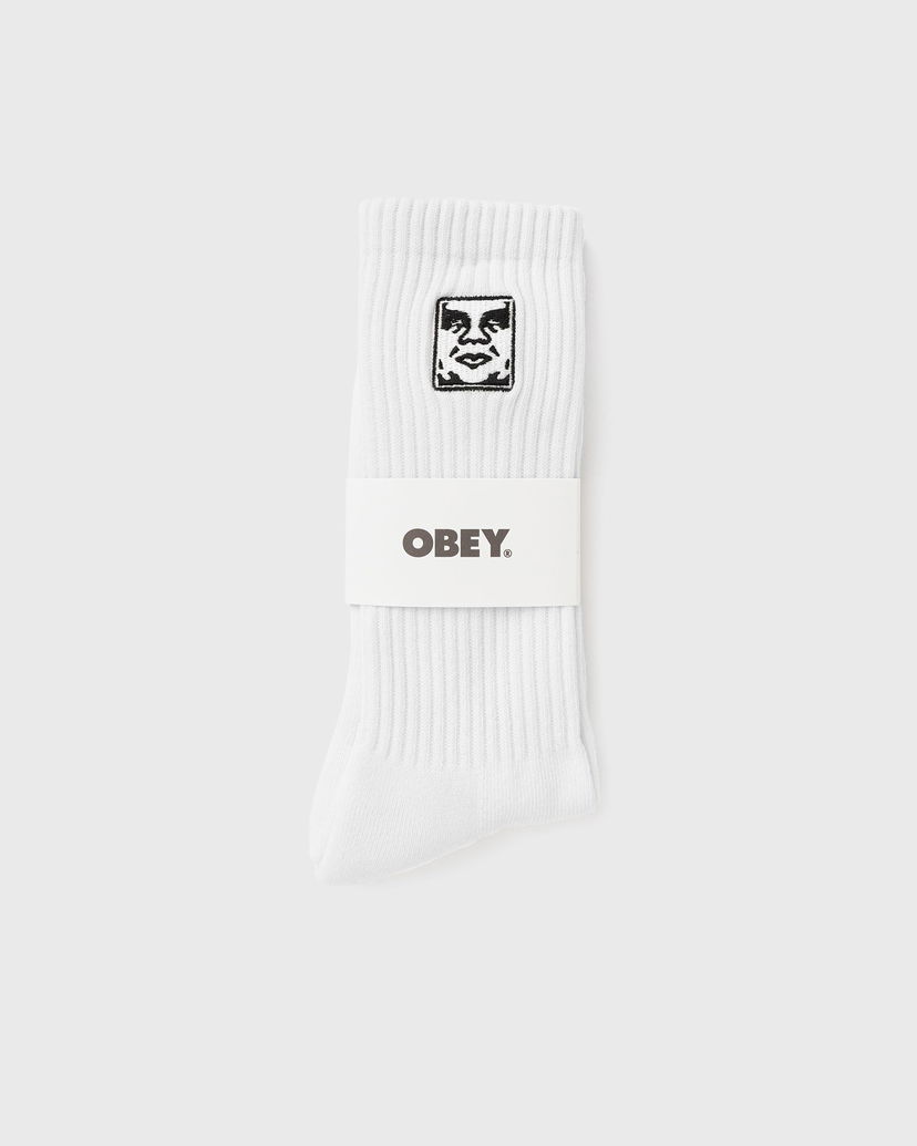Sokker OBEY Obey Icon Face Socks Hvid | 100260193-WHT
