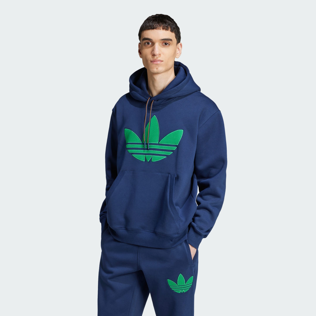 Sweatshirt adidas Originals Fleece Hoodie Blå | JN5968, 0