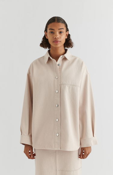 Skjorte AXEL ARIGATO Glaze Oversized Shirt Beige | A2161001, 8