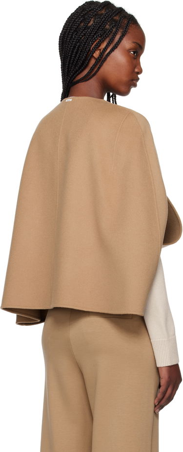 Vest Max Mara Max Mara Helene Wool Cape Jacket Brun | 2519731011600, 2