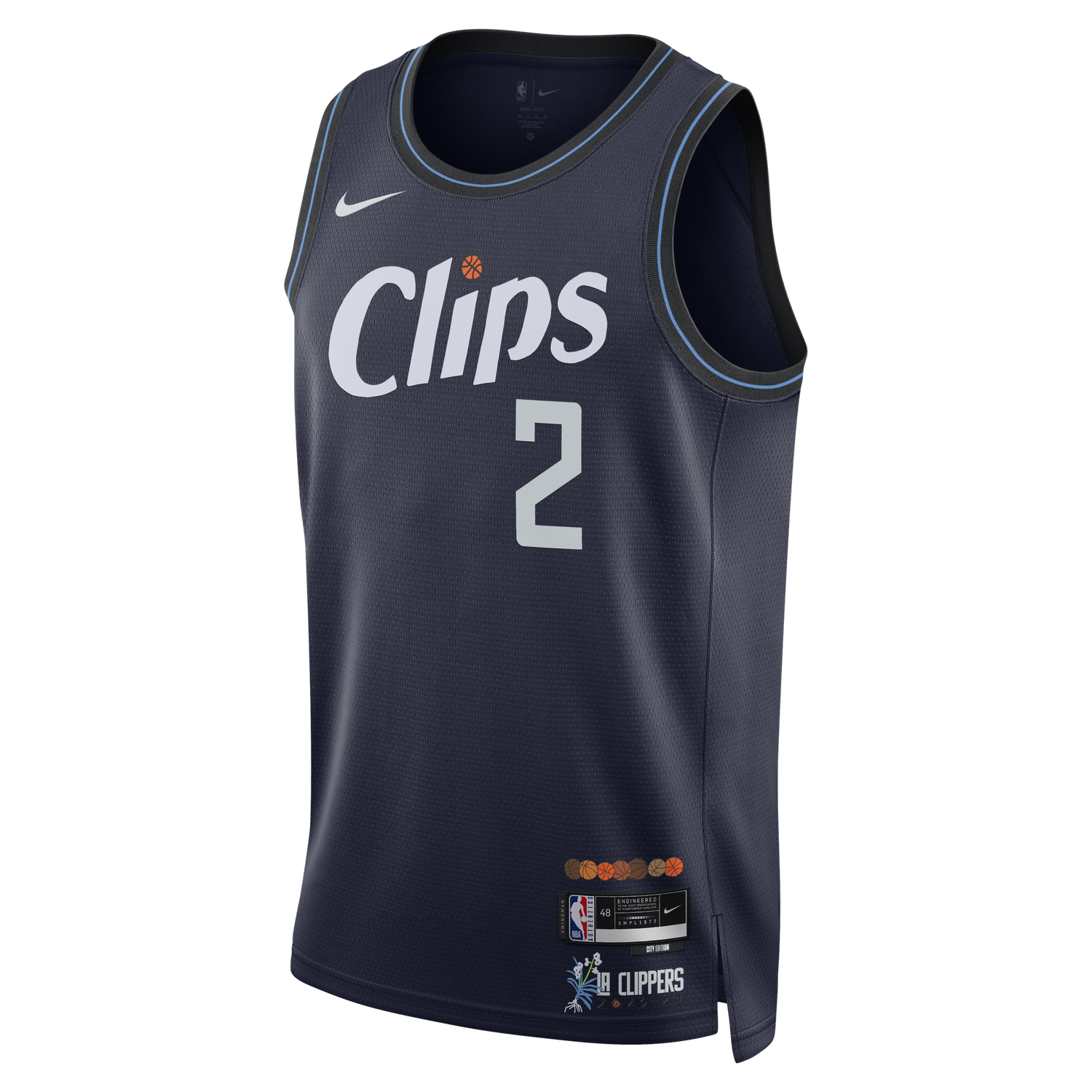 Jersey Nike Dri-FIT NBA Swingman Kawhi Leonard LA Clippers City Edition 2023/24 Jersey Mørkeblå | DX8505-420, 0