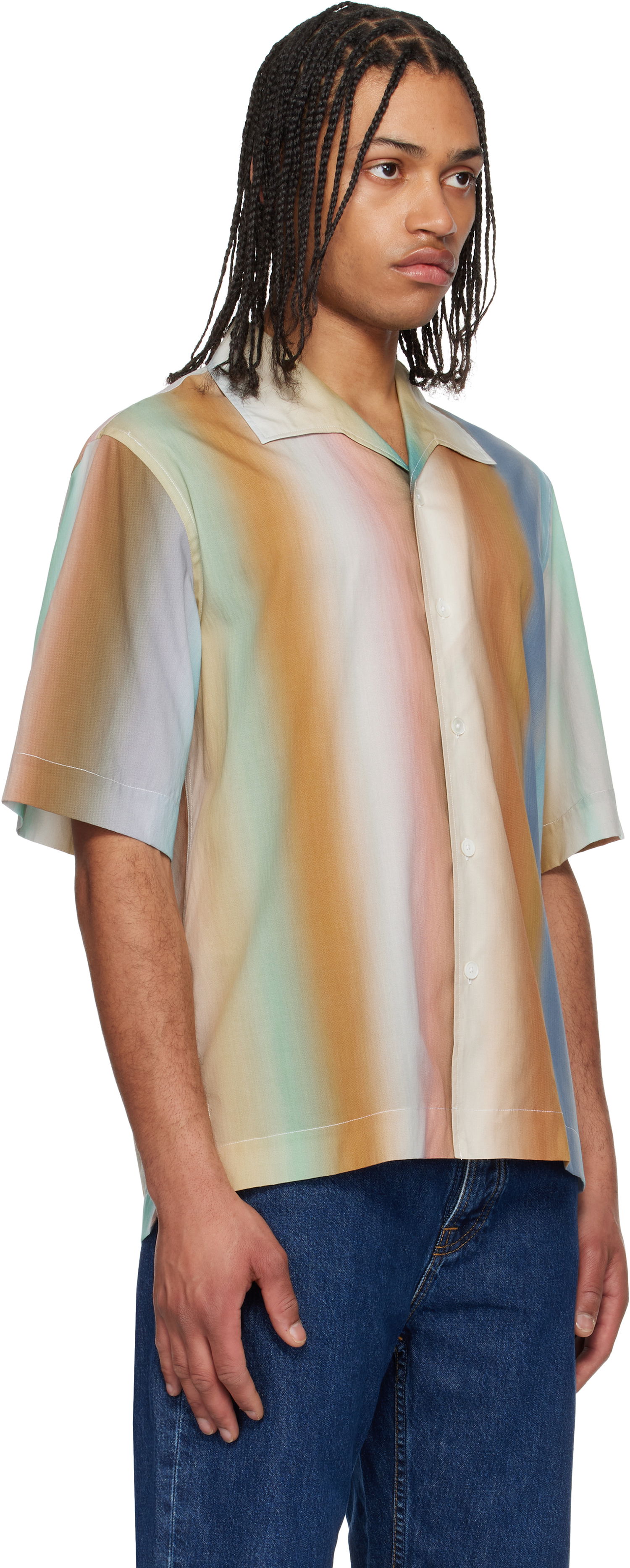 Skjorte Paul Smith Paul Smith Oversized Smith Stripe Shirt Flerfarvet | M1R-426Z-P02674, 1