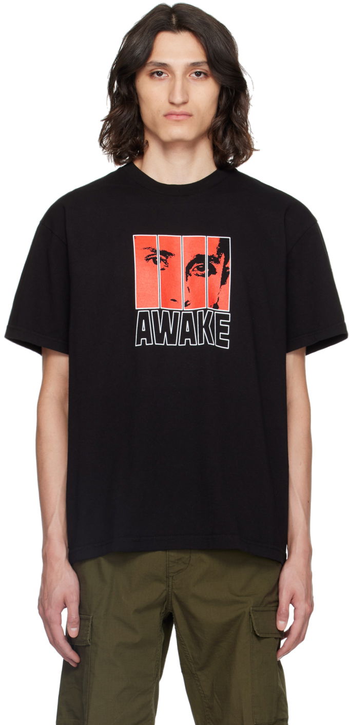 T-shirt Awake NY Awake NY Print T-Shirt Sort | AWK-SP24-TS006