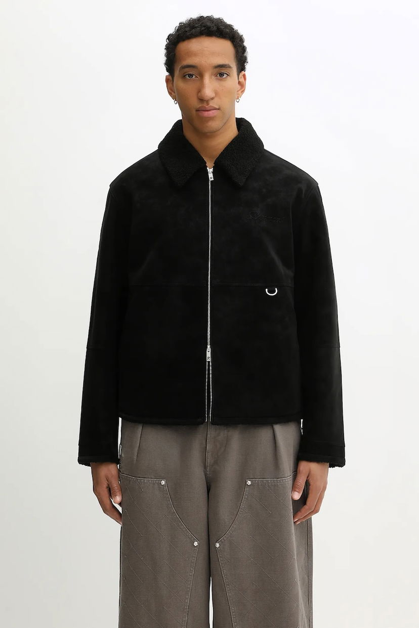 Jakke Represent Clo Oversize Shearling Jacket Sort | MLM100132