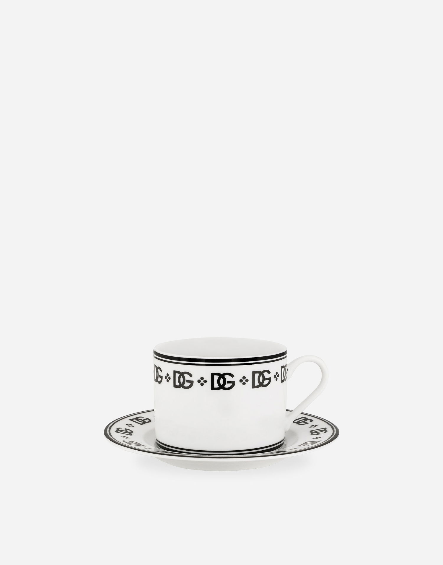 Home decor Dolce & Gabbana Dolce & Gabbana Tea Cup & Saucer Set Hvid | TC0S11TCALHU0082, 1