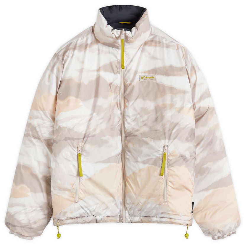 Puffer jakke Columbia Reversible Jacket Mountains Print Beige | 2090721-010