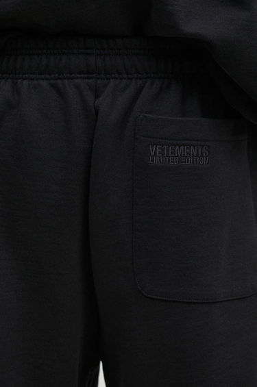 Shorts VETEMENTS Embroidered Logo Sweatshorts Sort | UA66SS610B, 3