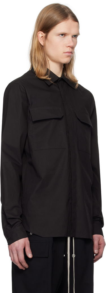 Skjorte Rick Owens Rick Owens Hollywood Work Shirt Sort | RU01E5291 P, 1