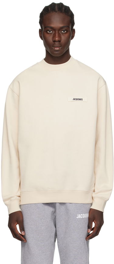 Sweatshirt Jacquemus Les Classiques 'Le Sweatshirt Gros Grain' Sweatshirt Beige | 24E245JS206-2036, 0