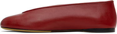 Kjole Moschino Moschino Duck Nappa Ballerina Flats Rød | MA11010C1M MA0 500, 2