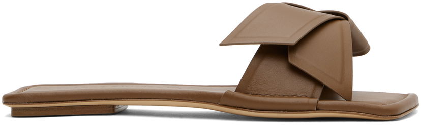Tilbehør Acne Studios Acne Studios Musubi Leather Sandals Brun | AD0598-