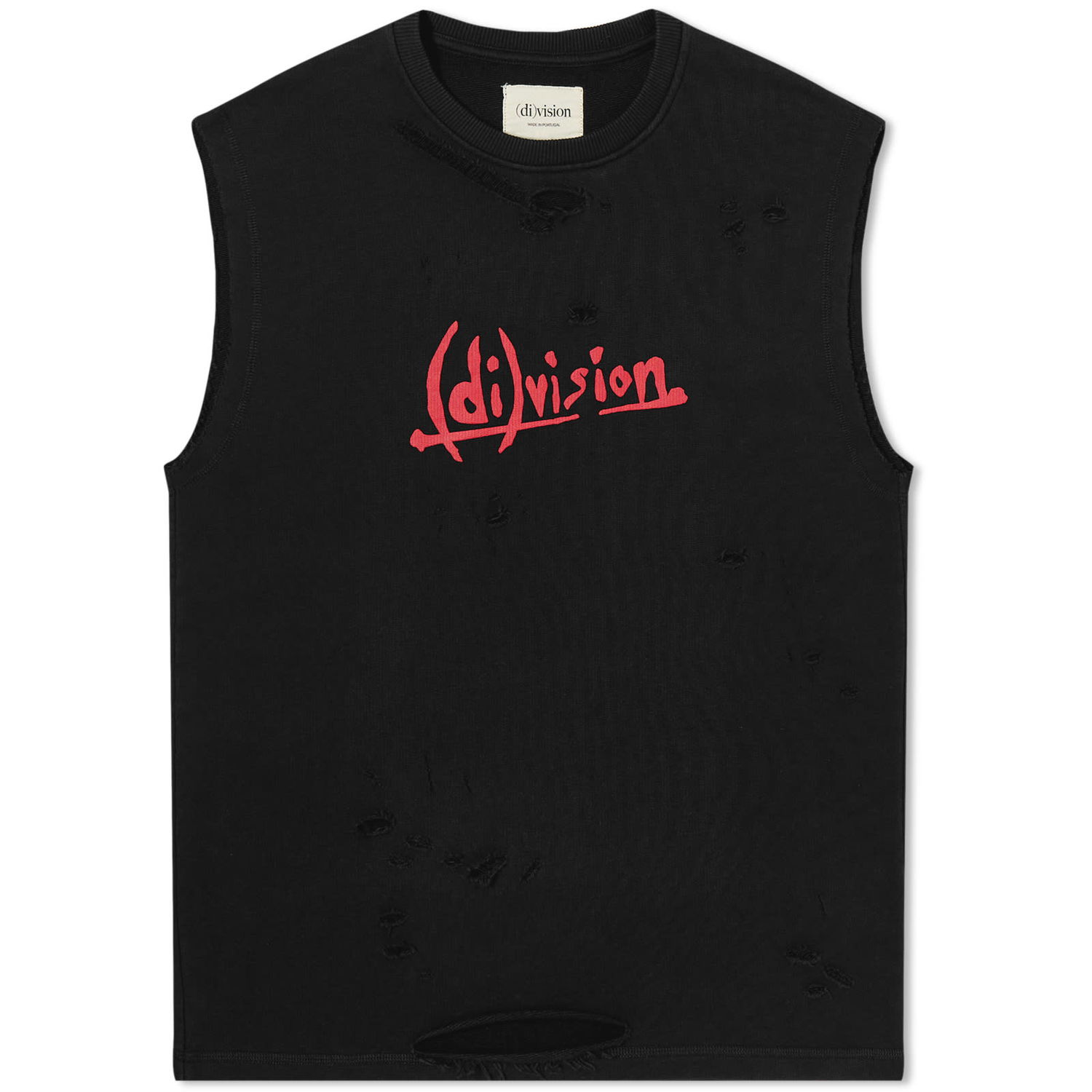 Tanktop (di)vision Distressed Tank Top Sort | 02SS23, 0
