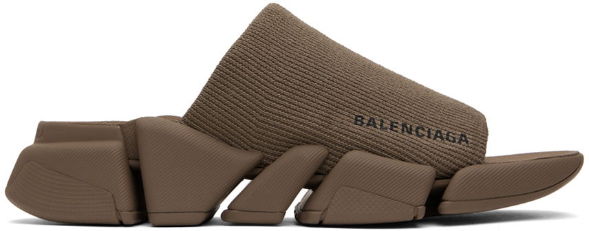 Sneakers og sko Balenciaga Speed 2.0 Slides "Taupe" Brun | 711453-W2DB1-2022, 0