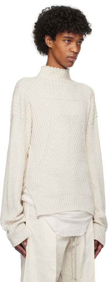 Sweater Rick Owens Rick Owens Hollywood Tabard Sweater Beige | RU01E5663 KEC, 1