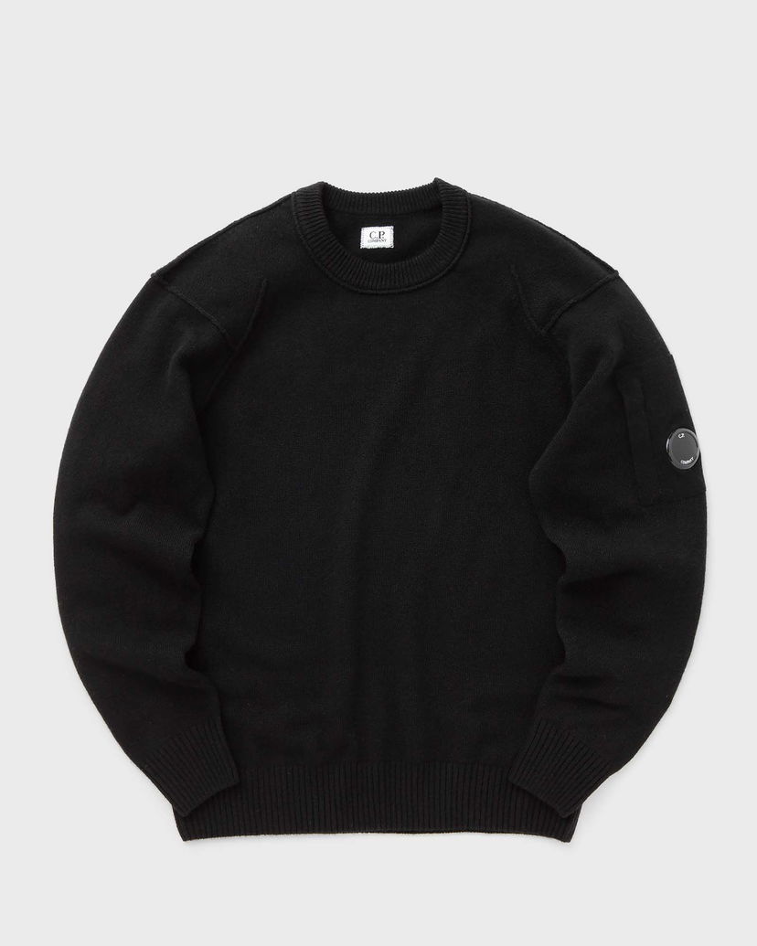 Sweater C.P. Company LAMBSWOOL GRS CREW NECK KNIT Sort | 17CMKN047A110149A-999