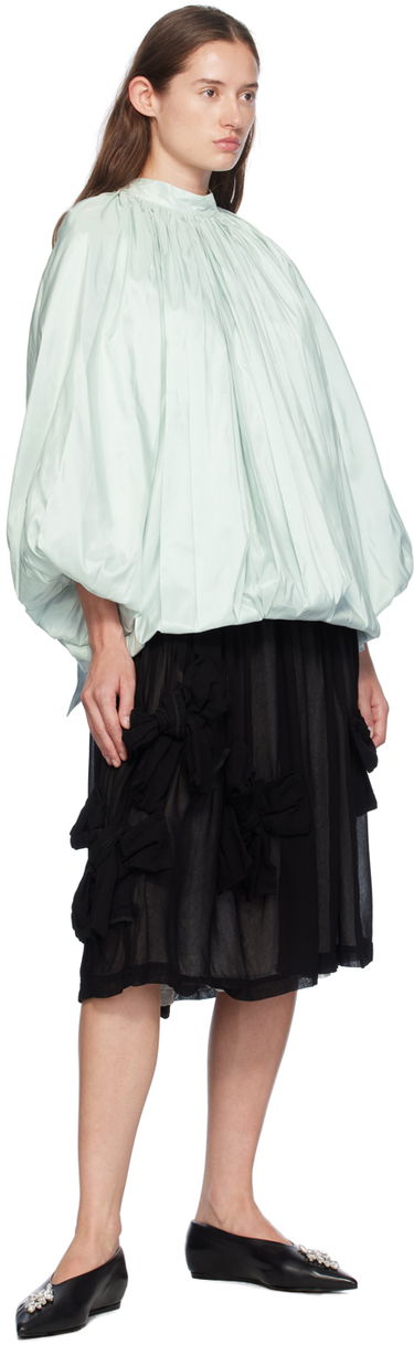 Tøj Simone Rocha Simone Rocha Embellished Pointed Toe Ballerina Flats Sort | PMP18B 0799, 4