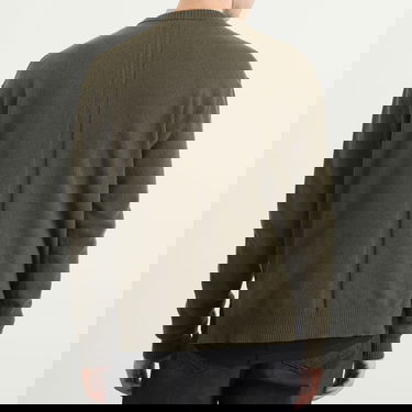 Sweater Rick Owens Rick Owens Knit Crew Sweater Grøn | RU02E1684-WSBR-25, 3