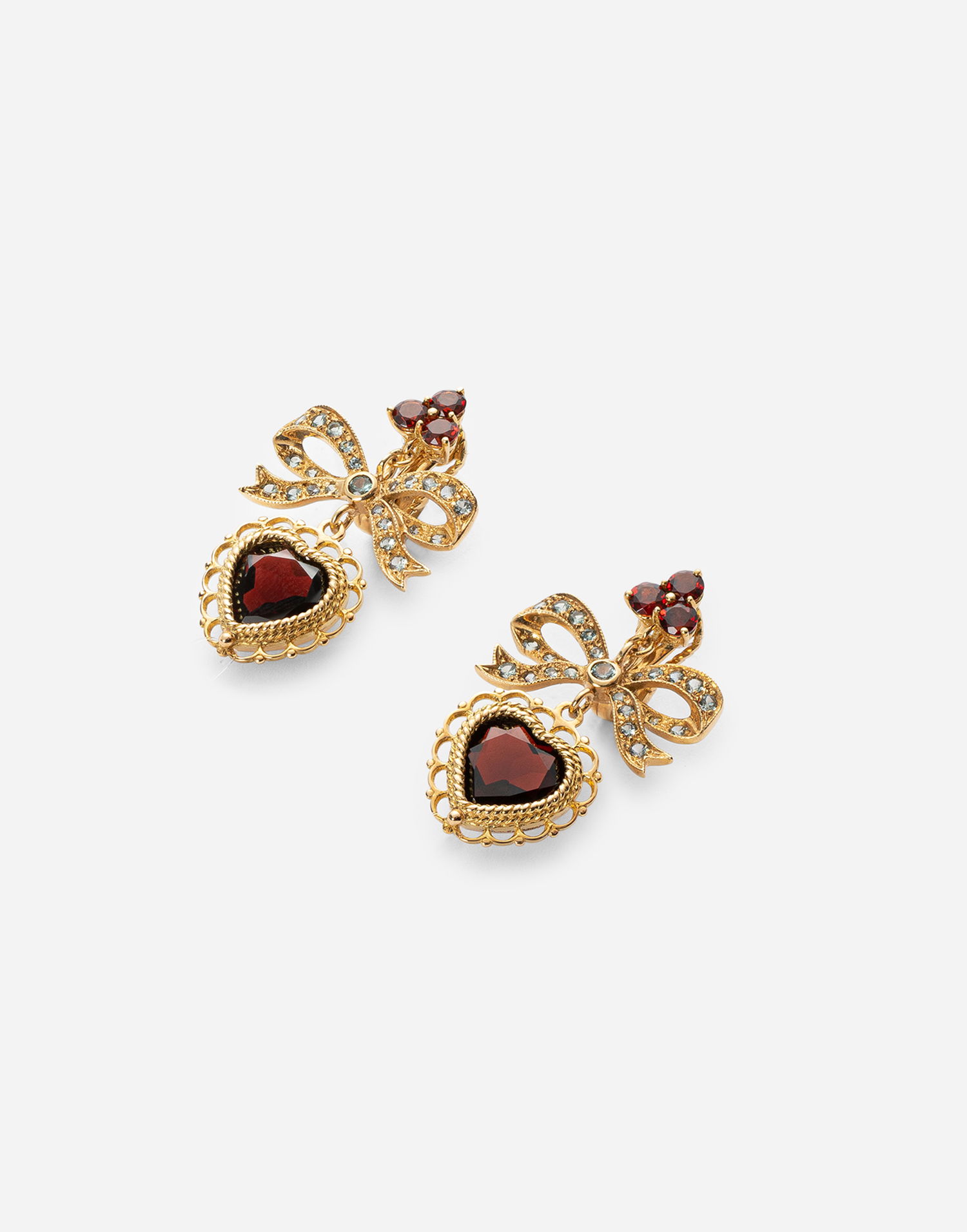 Øreringe Dolce & Gabbana Dolce & Gabbana Love Heart Drop Earrings Rød | WEKL1GWGAR4ZOO00, 1