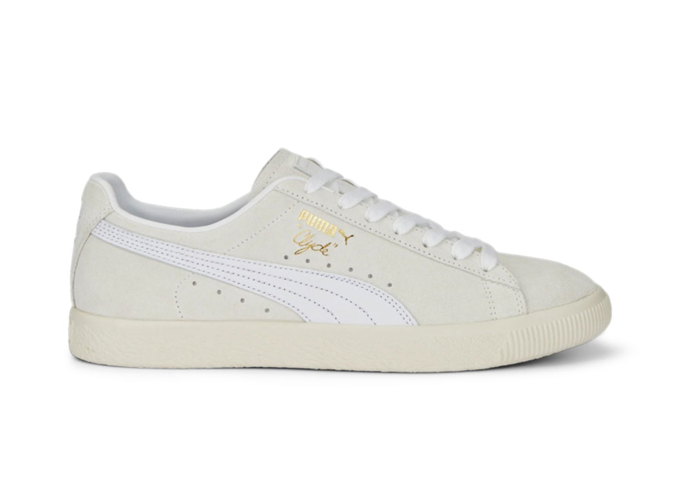 Sneakers og sko Puma Clyde Premium Frosted Ivory Hvid | 391134-01, 0