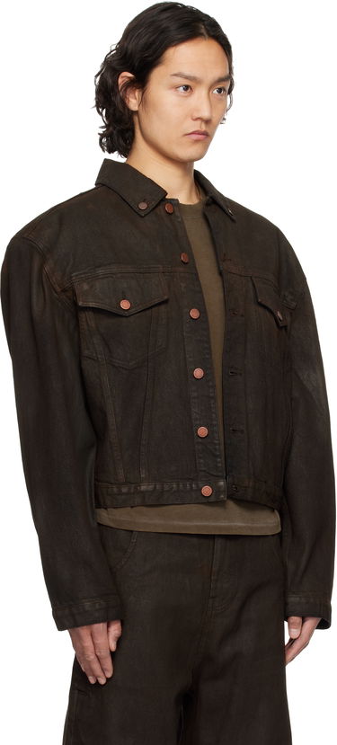 Jakke Entire Studios Entire Studios Shrunken Denim Jacket Brun | ESU-S25-11002-MU, 4
